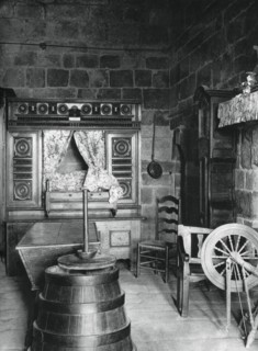 Interior, Dinan, Brittany, France, 1937.Artist: Martin Hurlimann