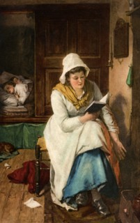 'When the Children are Asleep', 1908-1909. Artist: Unknown