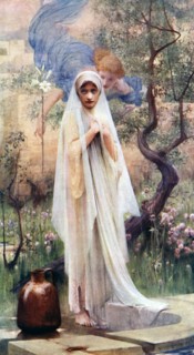 'The Annunciation', 1926.Artist: Arthur Hacker