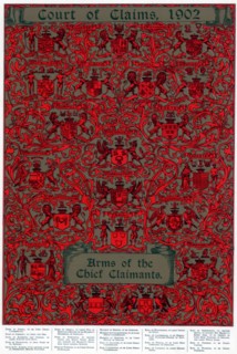 Arms of the chief claimants, 1902. Artist: Unknown