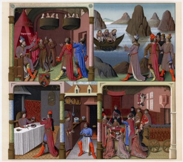 Sergius Orata and other Romans, 1473-1480.Artist: Francois Fouquet