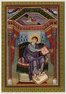 St Matthew, c800 AD. Artist: Unknown