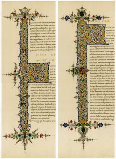 Illuminated initial letters, late 15th century. Artist: Unknown