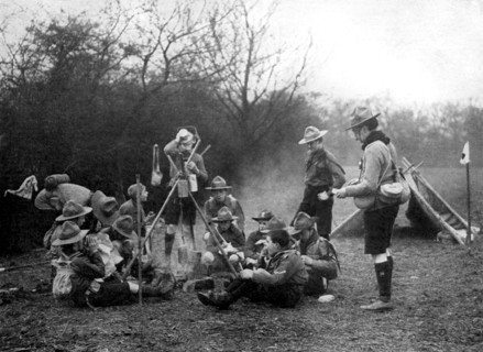 Boy scouts camping, 1926