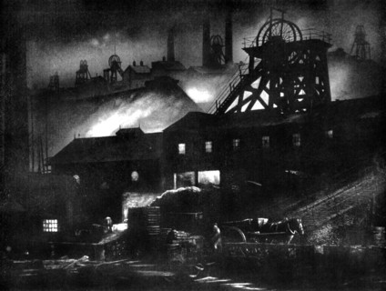 A mining centre, 1926.Artist: Edgar & Winifred Ward
