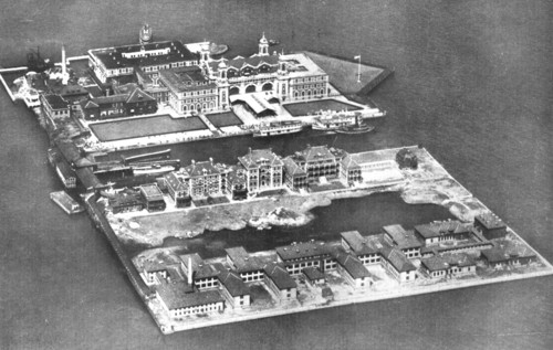 Aerial view of Ellis Island Immigration Station, New York, USA, 1926. Artist: Unknown