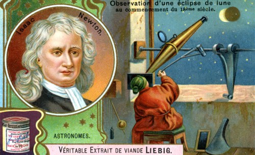 Isaac Newton, English mathematician, astronomer and physicist, (c1900). Artist: Unknown