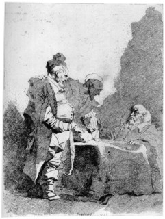 'Les Traitants', c1750-1800, (1924)Artist: Jean-Honore Fragonard