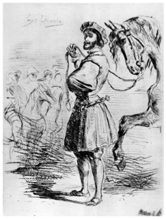 'Cavalier Francais', c1820-1860, (1924).Artist: Eugène Delacroix