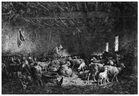 'La Bergerie', (The Shepherd), 1825-1890 (1924).Artist: Charles Emile Jacque