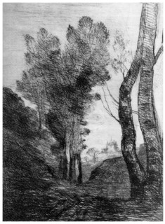 'Environs de Rome', c1815-1865, (1924). Artist: Jean-Baptiste-Camille Corot