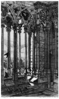 'La Galerie Notre-Dame', c1841-1868 (1924). Artist: Charles Meryon