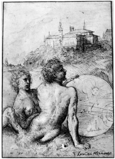 'Landscape with Satyrs', c1512, (1937). Artist: Titian