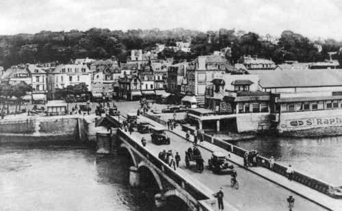 The bridge on the River Touques, Trouville, France, c1920s. Artist: Unknown