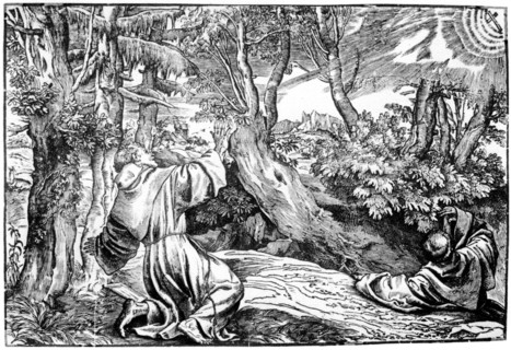 'St Francis Receiving the Stigmata', 1937. Artist: Nicolo Boldrini