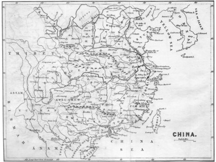 Map of China, 1847. Artist: Unknown