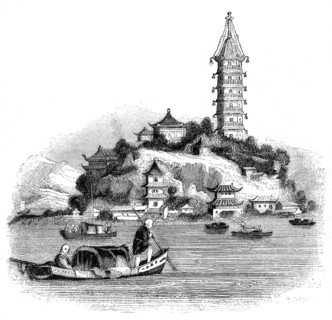 Golden Island, China, 1847.Artist: Palmer