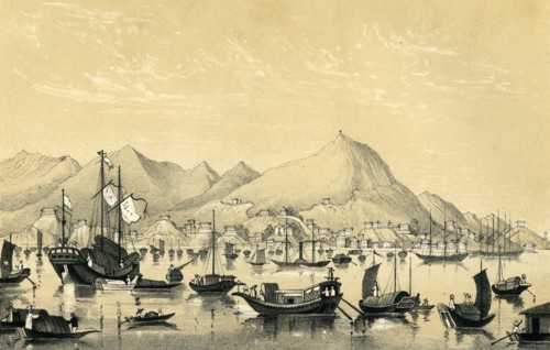 'Victoria Town, Hong Kong Island', 1847. Artist: Unknown
