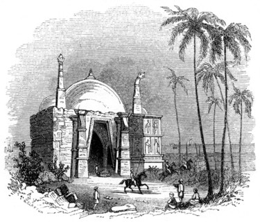 Temple of Somnath, Gujarat, India, 1847. Artist: Robinson