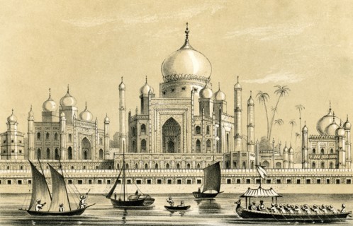 'The tomb of the favourite Sultan of Akbar Khan at Agra', 1847. Artist: Unknown