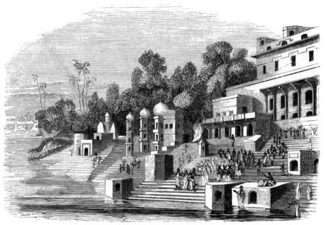 'The favourite wife of Afzul Khan preparing for the suttee', 1847. Artist: Giles