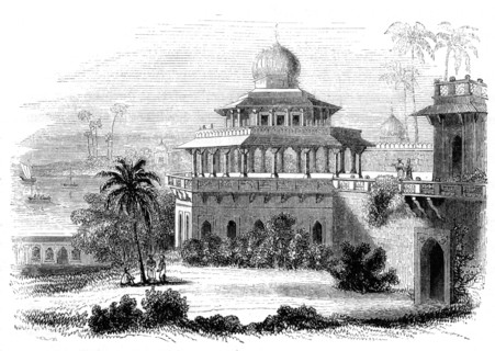 'Chalees Satoon, or the Pavilion of the Forty Pillars', 1847. Artist: Giles