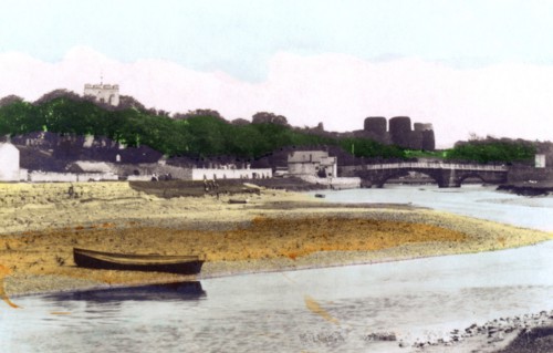 Rhuddlan Castle, near Rhyl, Denbighshire, 1926.Artist: Cavenders Ltd