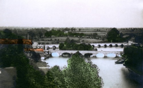 Bridges at Stratford-upon-Avon, Warwickshire, 1926.Artist: Cavenders Ltd