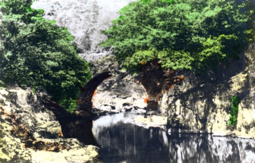 Roman bridge at Bettws-y-Coed, Gwynedd, 1926.Artist: Cavenders Ltd