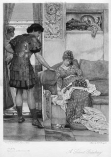 'A Silent Greeting', 20th century.Artist: Sir Lawrence Alma-Tadema