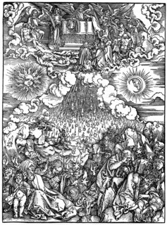 'The Opening of the Fifth and Sixth Seals', 1498, (1936). Artist: Albrecht Dürer