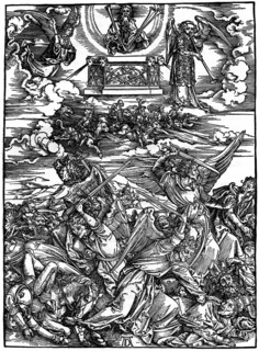 'The Four Vengeful Angels', 1498, (1936). Artist: Albrecht Dürer