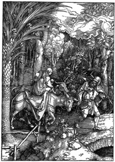 'The Flight into Egypt', 1502-1505, (1936). Artist: Albrecht Dürer
