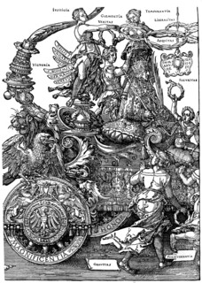 'Triumphal Return of Maximilian I', 1512-1522, (1936). Artist: Albrecht Dürer