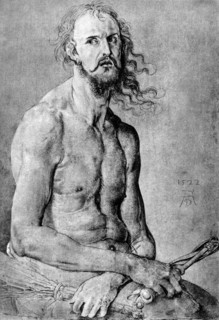 'Christ, Man of Sorrow, with Durer?s Features', 1522, (1936). Artist: Albrecht Dürer