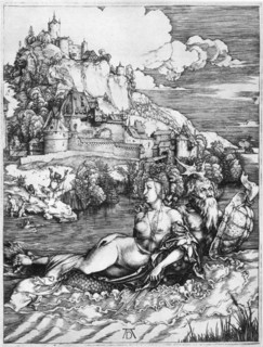 'A sea monster bearing away a princess', 1500, (1936). Artist: Albrecht Dürer