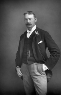 Jerome K. Jerome (1859-1927), English author, 1893.Artist: W&D Downey