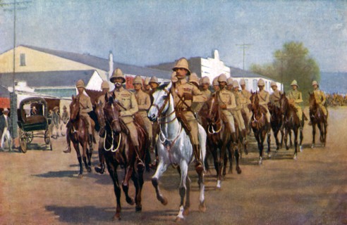 'Lord Roberts entering Pretoria', 1925. Artist: Unknown