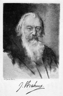 Johannes Brahms (1833-1897), German composer, 20th century.Artist: Carl Jander