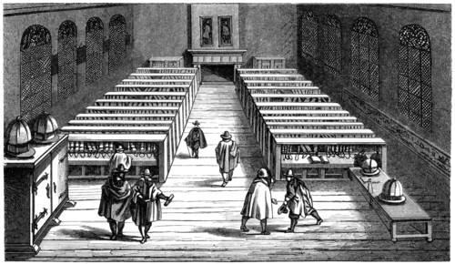 Leiden University public library, Leiden (Leyden), 1614 (1849). Artist: Unknown