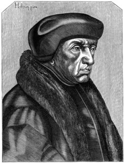 Erasmus (1469-1536), Dutch humanist and theologian, 16th century (1849). Artist: Unknown