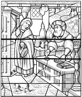 A stained glass window in the church of St Alpin, Chalons, France, 1849.Artist: F de Lasteyrie
