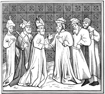 Jewish conspiracy in France, 15th century (1849). Artist: Unknown