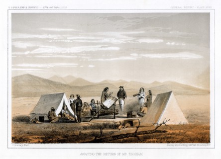 'Awaiting the Return Of Mr Tinkham', 1856.Artist: John Mix Stanley