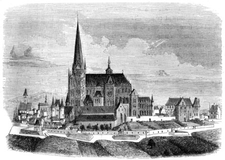 Abbey of Saint-Denis, late 16th century (1849). Artist: Unknown