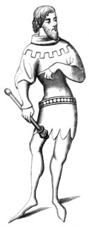 A herald, 14th century (1849). Artist: Unknown