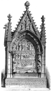 Tomb of Dagobert I (603-689), Merovingian king, Basilisque Saint-Denis, 1849. Artist: Unknown