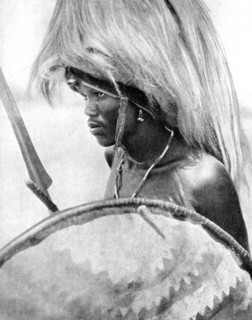 A Masai warrior, Africa, 1936.Artist: Wide World Photos
