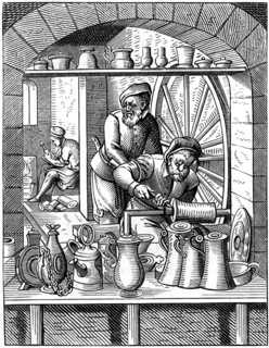 Tinman, 16th century (1849).Artist: Jost Amman