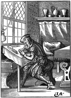 Wood engraver, 16th century (1849).Artist: Jost Amman